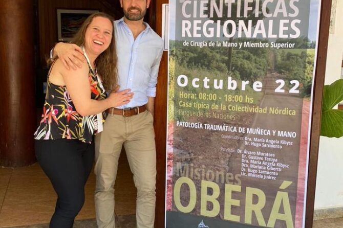 Coordinador y disertante en las Jornadas Regionales de Cirugía de la Mano y Miembro Superior – Oberá, Misiones